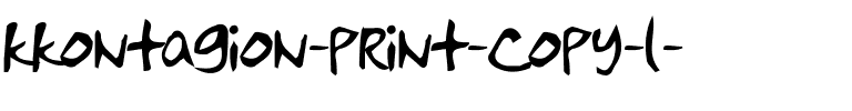 kkontagion print Regular.ttf