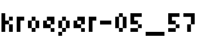 kroeger 05_57 Regular.ttf