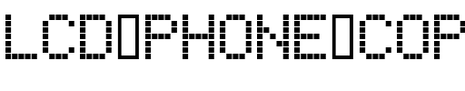 lcd phone Regular.ttf