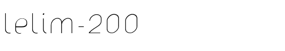 lelim 200 Regular.ttf