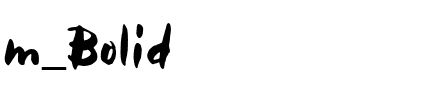 m_Bolid Regular.ttf