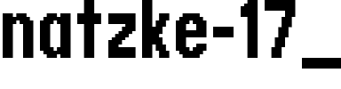 natzke 17_67 Regular.ttf
