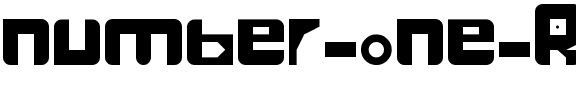 number one Regular.ttf