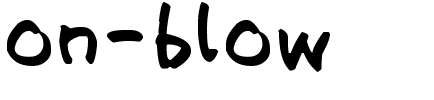 on blow Regular.ttf