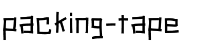 packing tape Medium.ttf