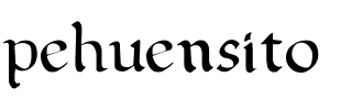 pehuensito Regular.ttf
