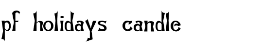 pf_holidays_candle Regular.ttf