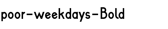 poor weekdays Regular.ttf