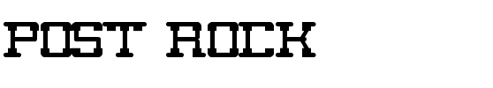 post rock Normal.ttf