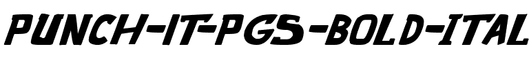 punch it PGS Gras Italique.ttf