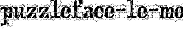 puzzleface le monde regular.ttf