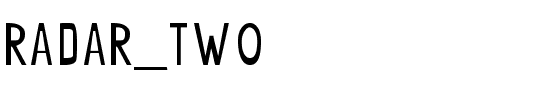 radar_two Normal.ttf