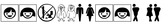 restroom signs tfb Normal.ttf