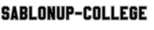 Sablon Up College.otf