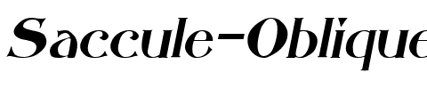 Saccule Oblique.ttf