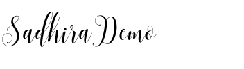 Sadhira Demo Regular.otf