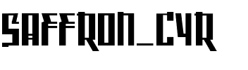 Saffron_Cyr Regular.ttf