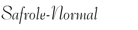 Safrole Normal.ttf