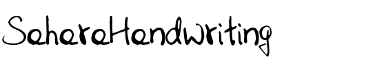 SaharaHandwriting Normal.ttf