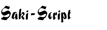 Saki Script.ttf