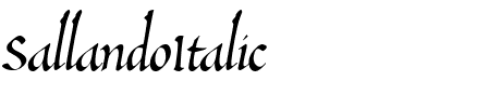 SallandoItalic Regular.ttf