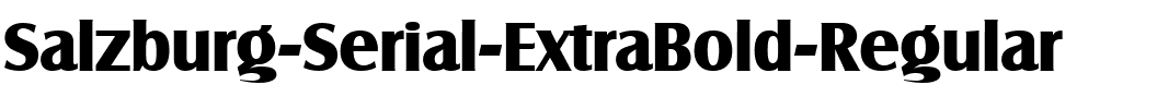 Salzburg-Serial-ExtraBold Regular.ttf