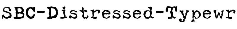 SBC Distressed Typewriter Normal.ttf