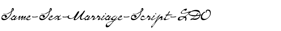 Same-Sex Marriage Script LDO Regular.ttf