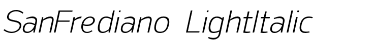 San Frediano Light Italic.otf