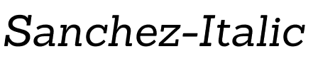 Sanchez Italic.ttf