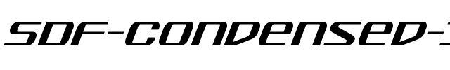 SDF Condensed Italic Condensed Italic.ttf
