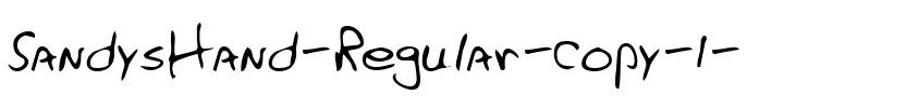 SandysHand Regular.ttf