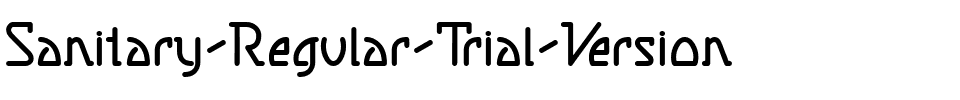 Sanitary Regular  Trial Version.ttf