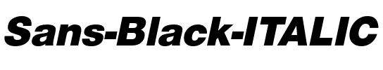 Sans Black ITALIC.ttf