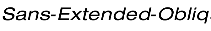 Sans Extended Oblique Regular.ttf