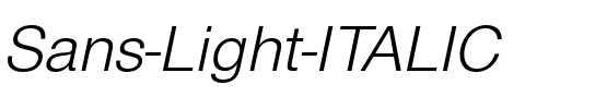 Sans Light ITALIC.ttf