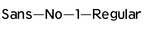 Sans No 1 Regular.ttf