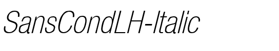 SansCondLH Italic.ttf