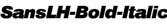 SansLH Bold Italic.ttf