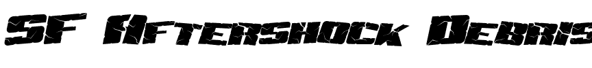 SF Aftershock Debris Italic.ttf