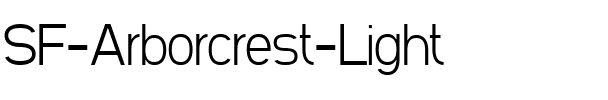 SF Arborcrest Light Regular.ttf
