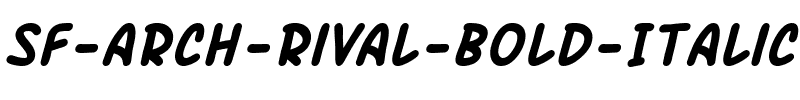 SF Arch Rival Bold Italic.ttf