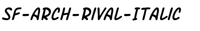 SF Arch Rival Italic.ttf