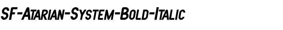 SF Atarian System Bold Italic.ttf