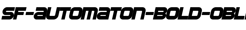 SF Automaton Bold Oblique.ttf