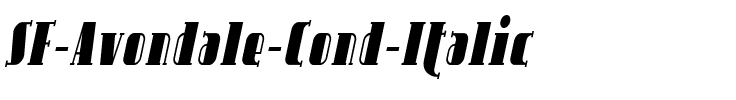 SF Avondale Cond Italic.ttf