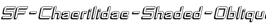 SF Chaerilidae Shaded Oblique.ttf