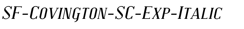 SF Covington SC Exp Italic.ttf