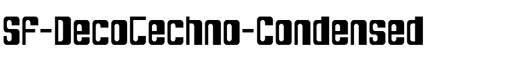 SF DecoTechno Condensed Regular.ttf