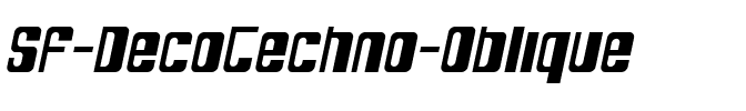 SF DecoTechno Oblique.ttf